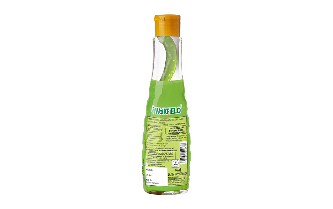 Weikfield Chilli Vinegar    Plastic Bottle  200 grams